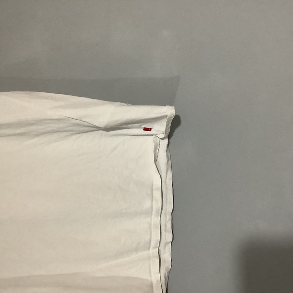 Levi’s Crew Neck T Shirt - Size M - White - Spellout - Classic - P2P 20” - Picture 6 of 8